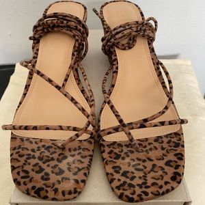 Alexa Leopard Strappy sandals